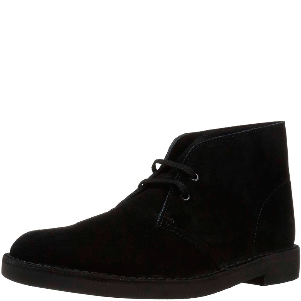 Clarks Bushacre 2 Chukka Boots Black Suede 12 M